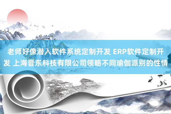 老师好像潜入软件系统定制开发 ERP软件定制开发 上海晋东科技有限公司领略不同瑜伽派别的性情